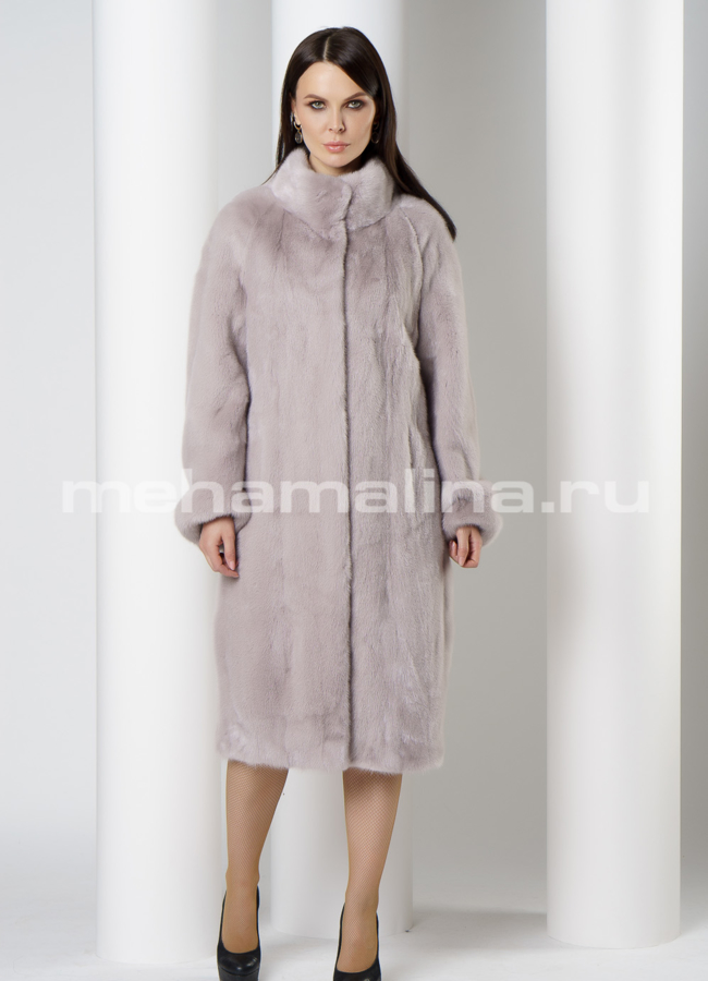 фото Норковая шуба с воротником модель № S-751