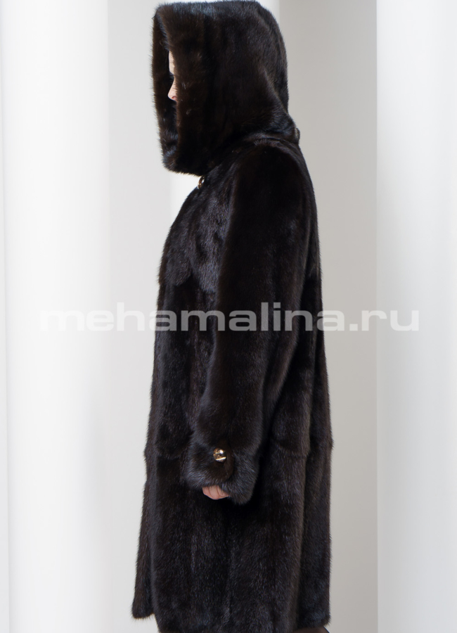 Шуба норка модель № S-567 универмаг малина