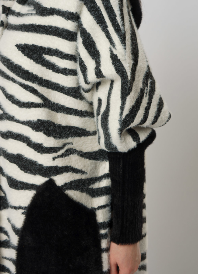 Женское пальто с принтом  модель № 956 универмаг малина