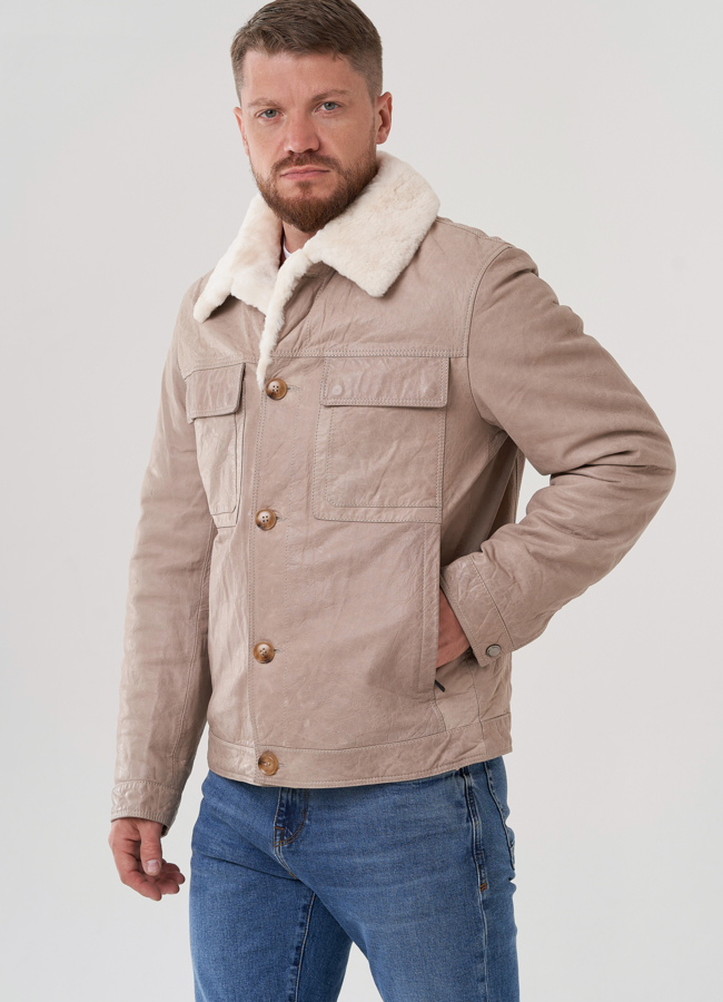 Куртка мужская из натуральной кожи модель № 82300 универмаг малина