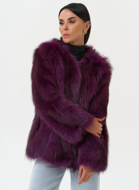 Женская куртка из меха канадского енота Женская куртка из меха канадского енота