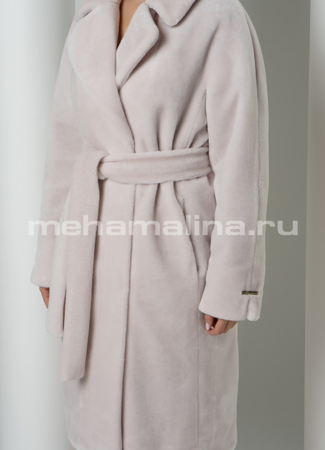 Пальто с английским воротником на кнопках модель № 023 универмаг малина