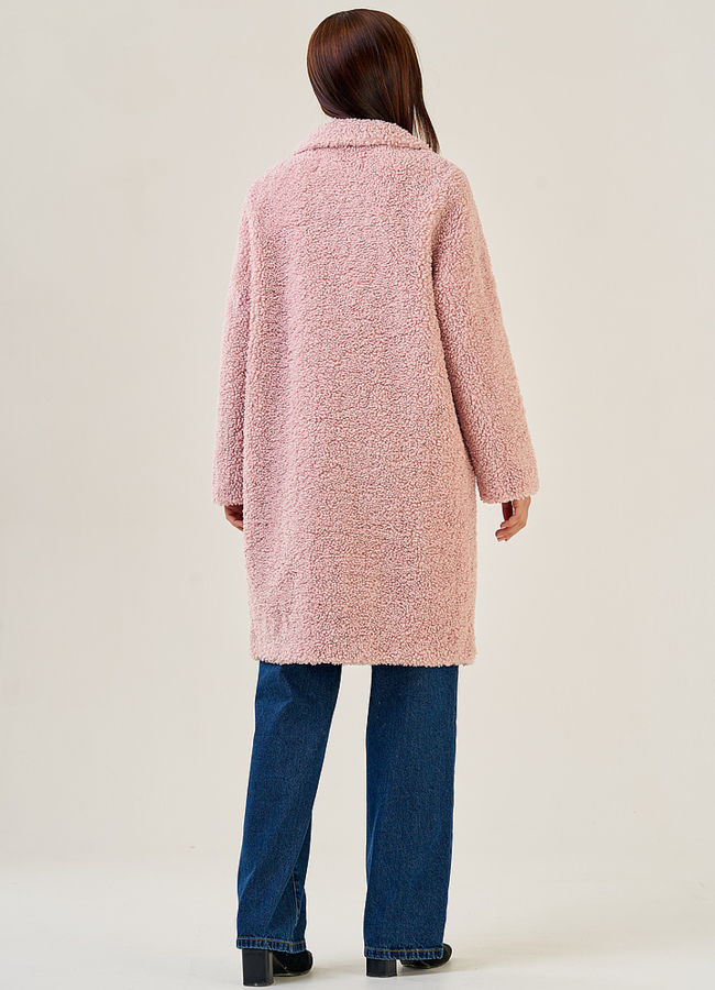 фото Женское пальто из искусственного меха модель № 23240