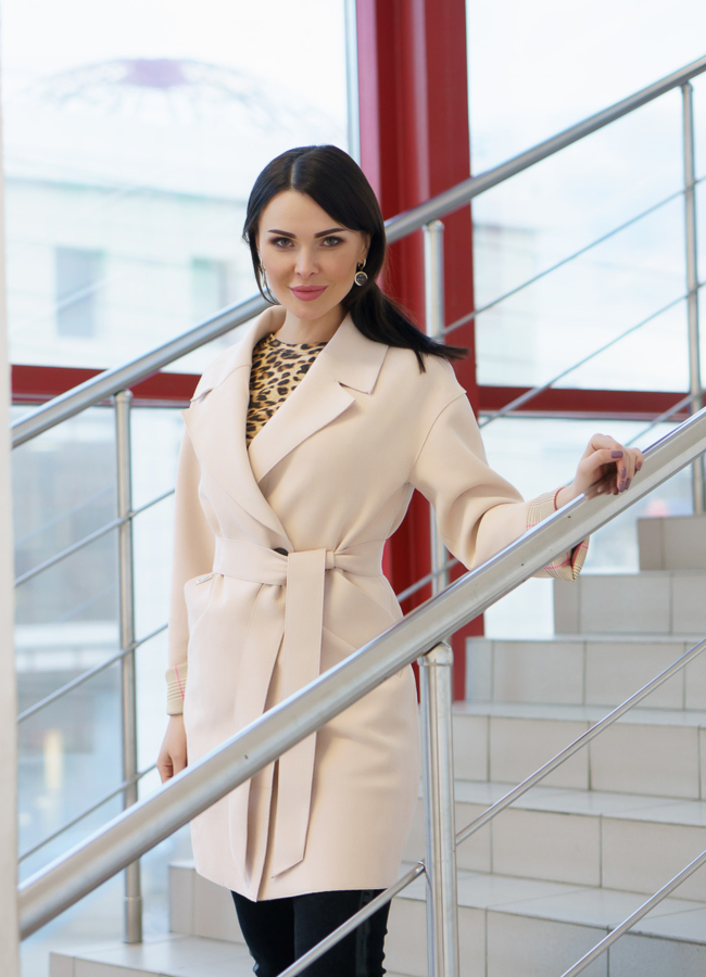 Пальто из микровельвета модель № 871 в рассрочку