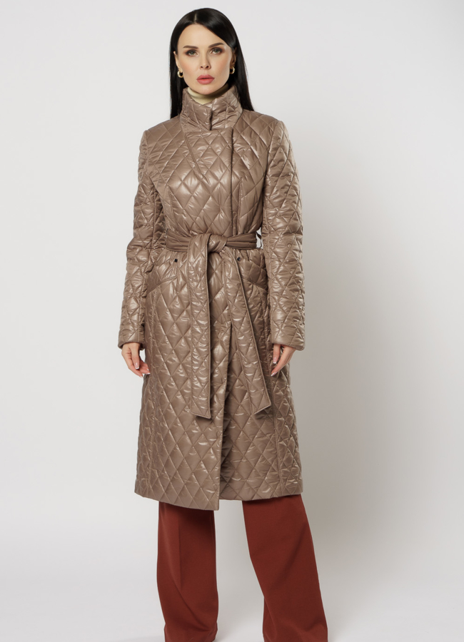 фото Пальто женское из текстиля на утеплителе модель № 17782