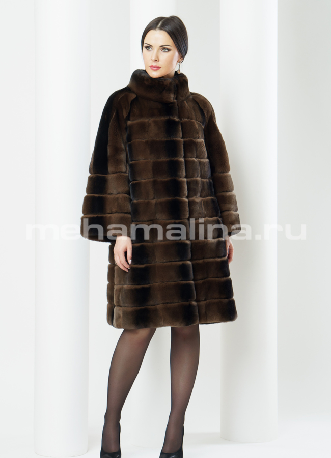 Шуба из кролика рекс модель № S-369 в рассрочку