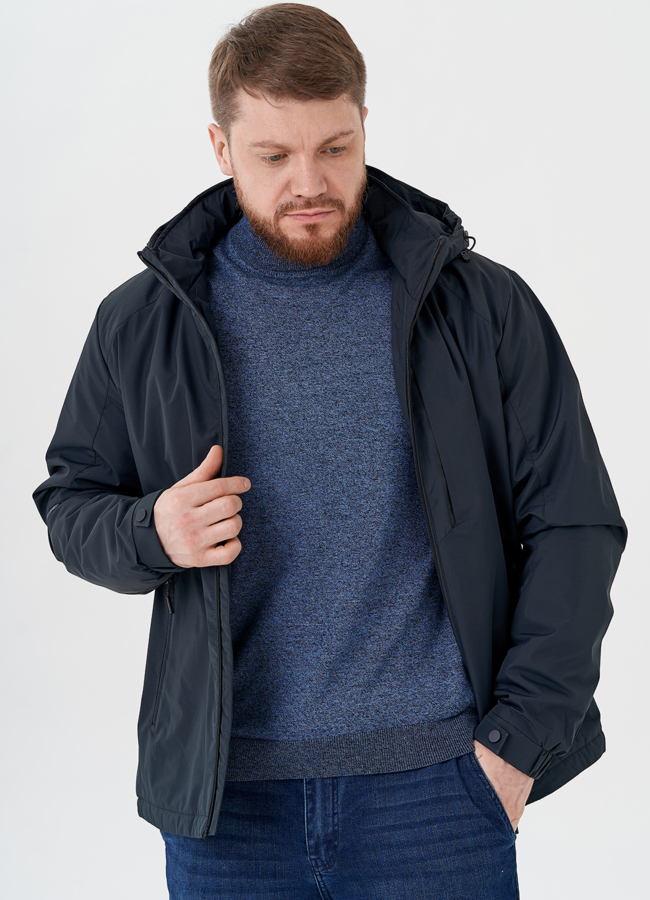 Мужская куртка с капюшоном модель № 24352 универмаг малина