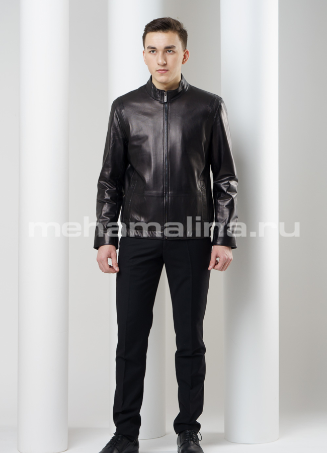 Кожаная куртка модель № KP-163 в рассрочку