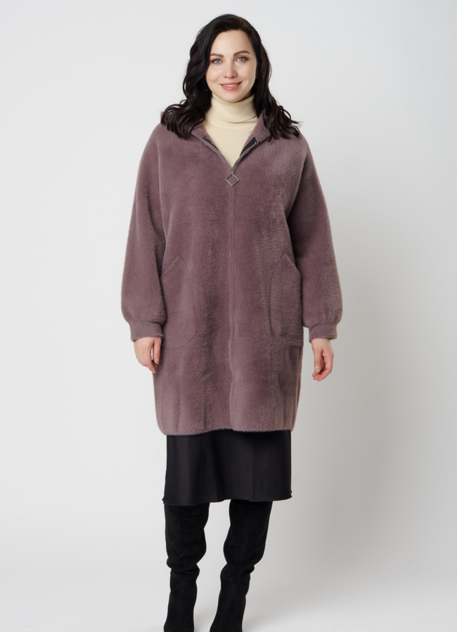 фото Женское пальто с капюшоном модель № 6601