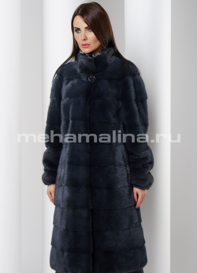 Шуба из скандинавской норки модель № S-513 универмаг малина