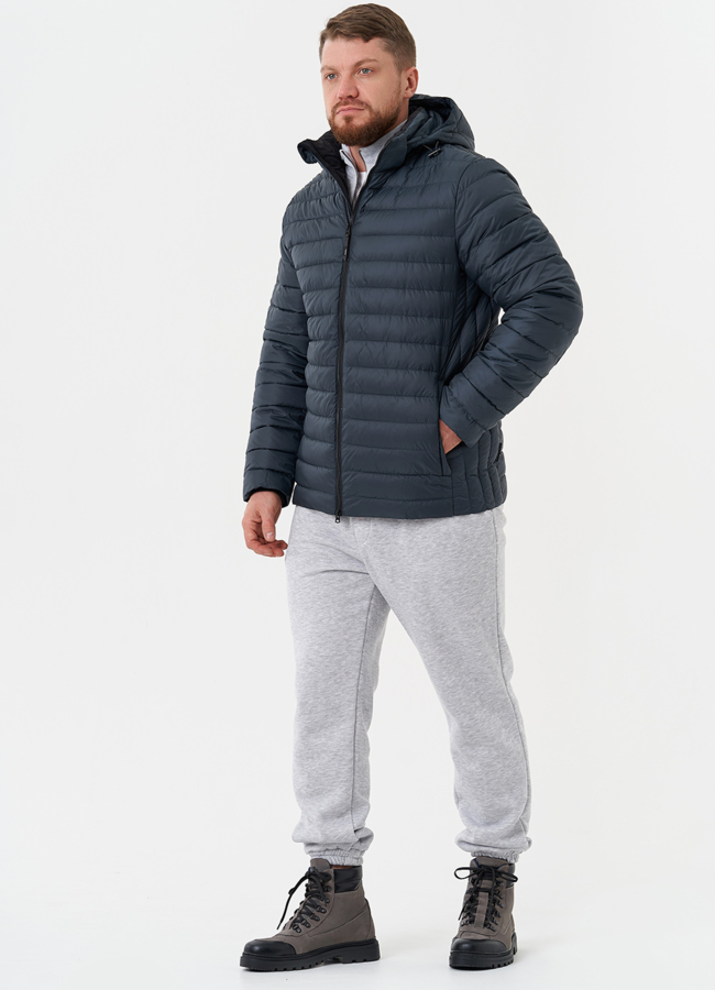 Мужская куртка с капюшоном модель № 28021 в рассрочку