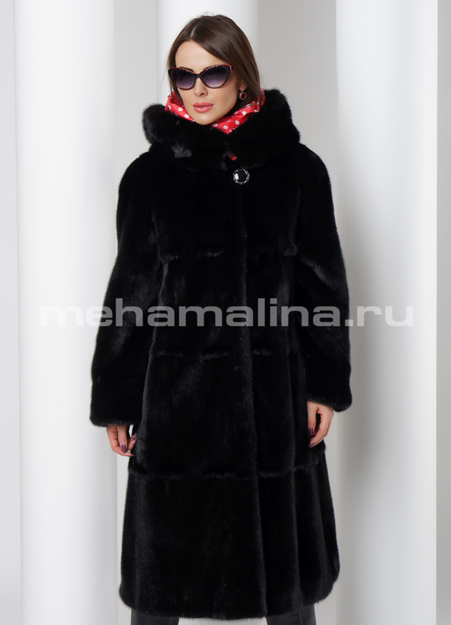 фото Шуба из скандинавской норки модель № S-516
