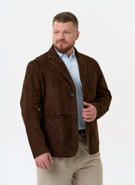 Мужской пиджак из натуральной замши