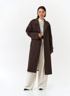 Женский плащ с поясом