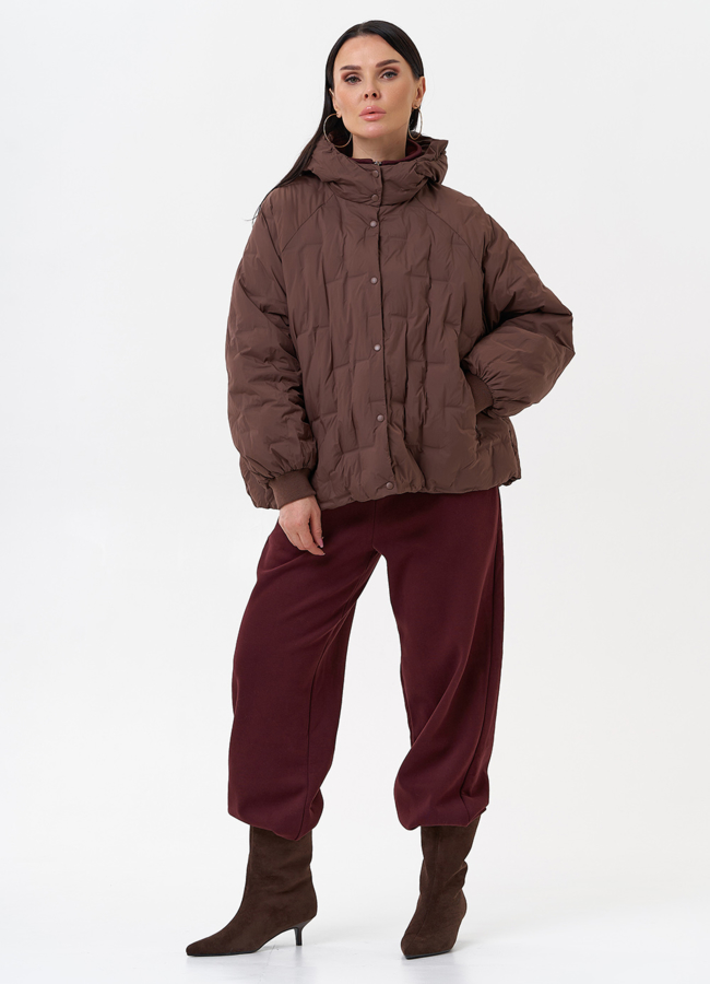 Женская куртка с капюшоном  модель № 29883 в рассрочку