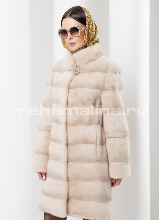 фото Шуба норка, воротник стойка модель № S-445