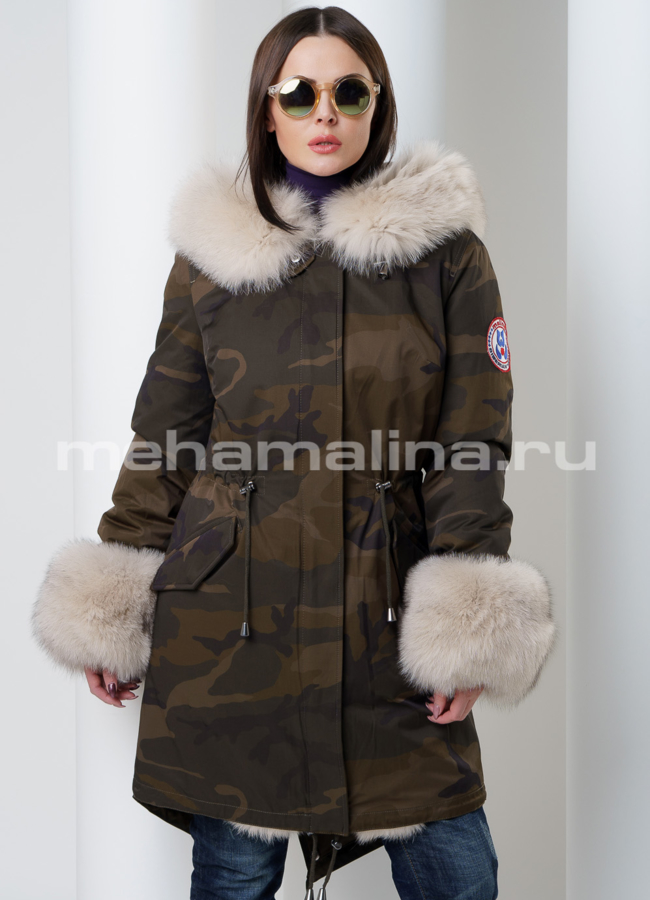Меховая парка Malina siberian wear модель № П-142 универмаг малина
