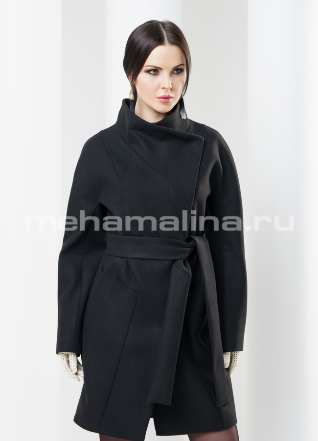 Пальто женское, цвет черный модель № BP-30 универмаг малина