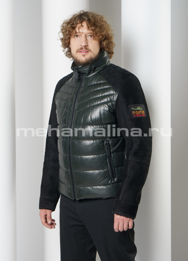 Куртка на молнии воротник стойка  модель № ПМ-106 универмаг малина