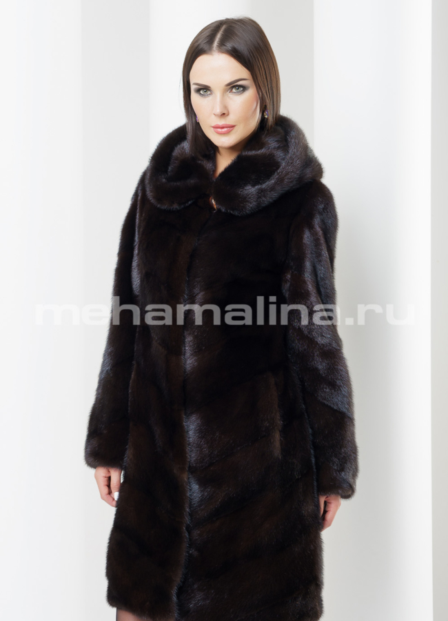 фото Шуба из норки, прямая модель № S-435