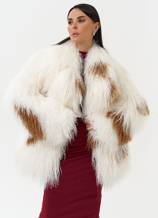 Женская шуба из меха ламы модель № 30634 универмаг малина Женская шуба из меха ламы модель № 30634 универмаг малина