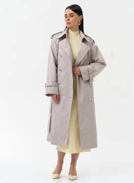 Женский плащ с английским воротником