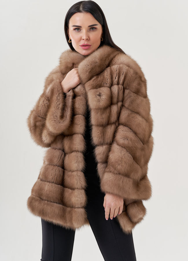 Шуба из куницы  модель № 79567 универмаг малина
