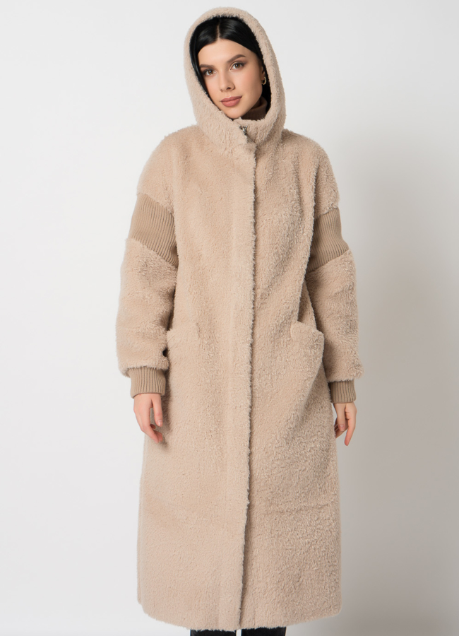 Двухстороннее пальто из шерсти модель № 88986 универмаг малина