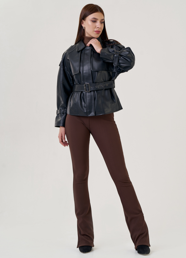 Женская куртка из эко кожи модель № 23256 в рассрочку