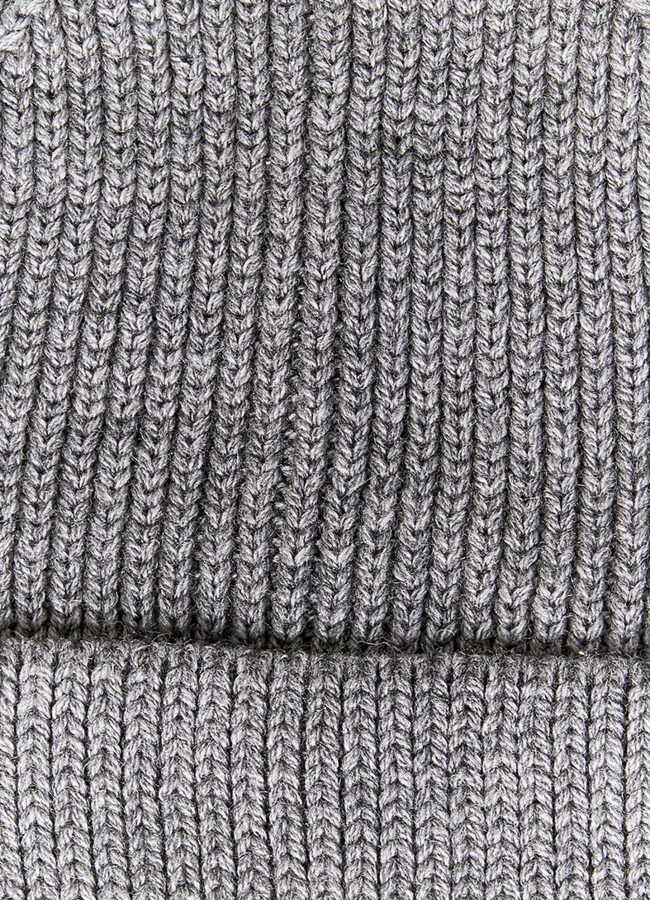 фото Шапка серая мужская модель № 10976