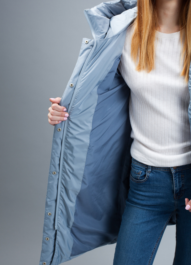 Пуховик женский на биопухе модель № П-332 в кредит