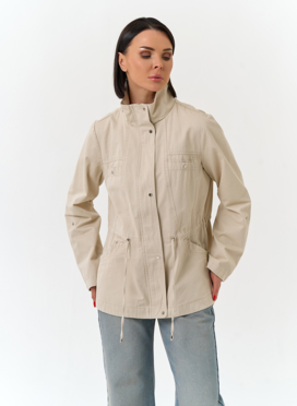 Женская ветровка с воротником стойкой