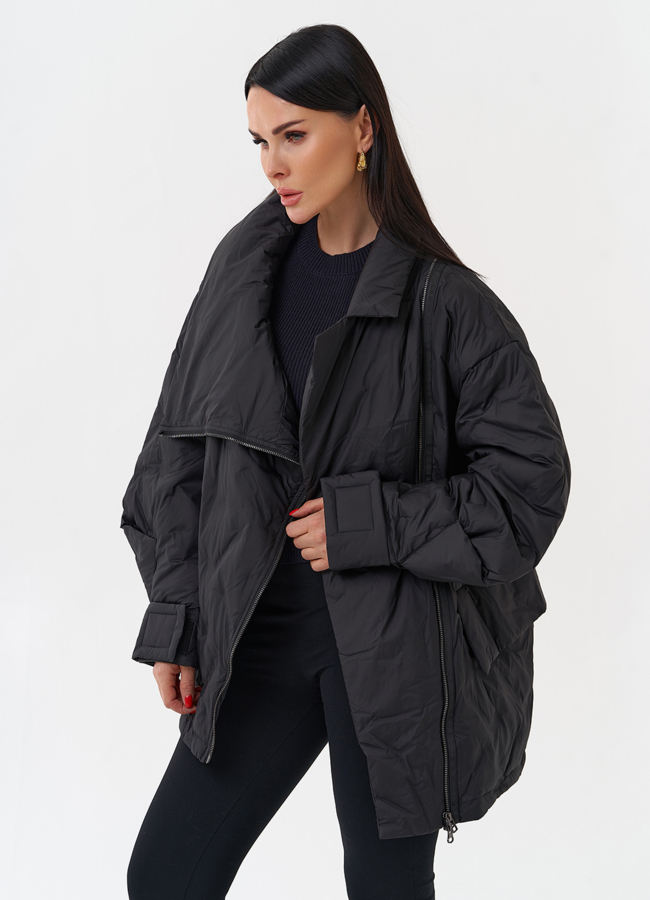 Женская куртка с объемным воротником модель № 29903 универмаг малина