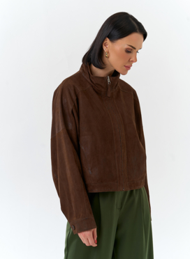 Женская двухсторонняя куртка из натуральной кожи