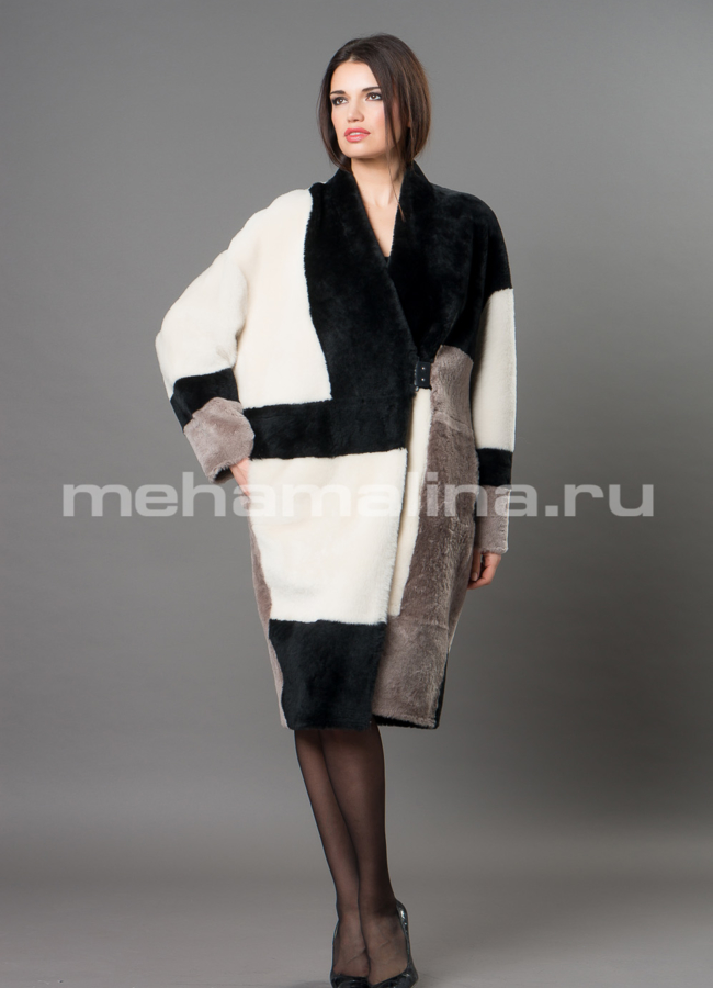 Шуба из овчины merino модель № D-235 универмаг малина