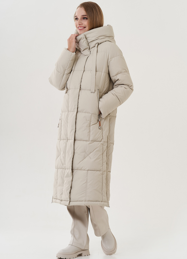 Пуховик женский с капюшоном  модель № 25447 в кредит