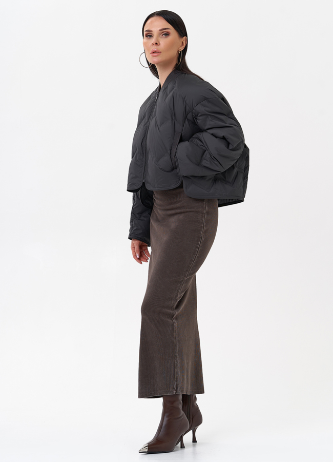 Короткая женская куртка на утеплителе модель № 29886 универмаг малина