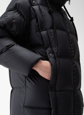 Женский пуховик с капюшоном 