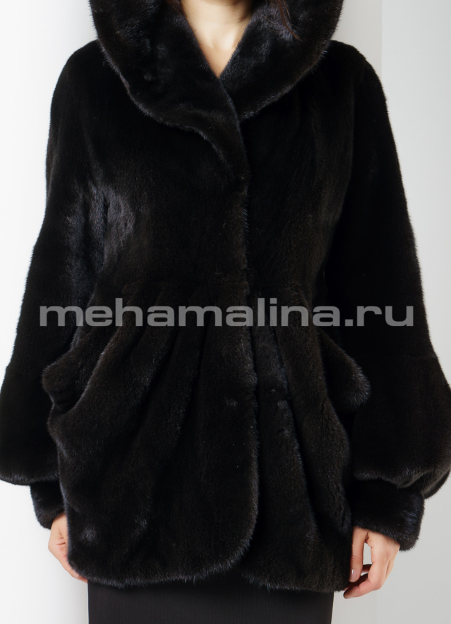 Норковая шуба модель № S-656 универмаг малина