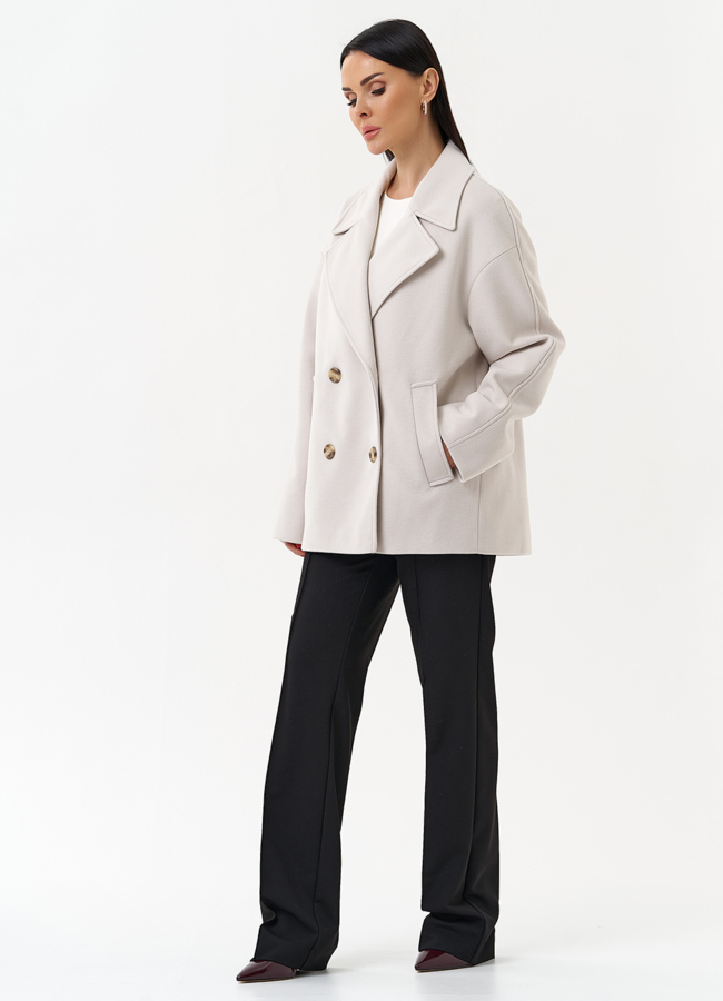 Укороченное двубортное пальто модель № 30088 универмаг малина Укороченное двубортное пальто модель № 30088 универмаг малина