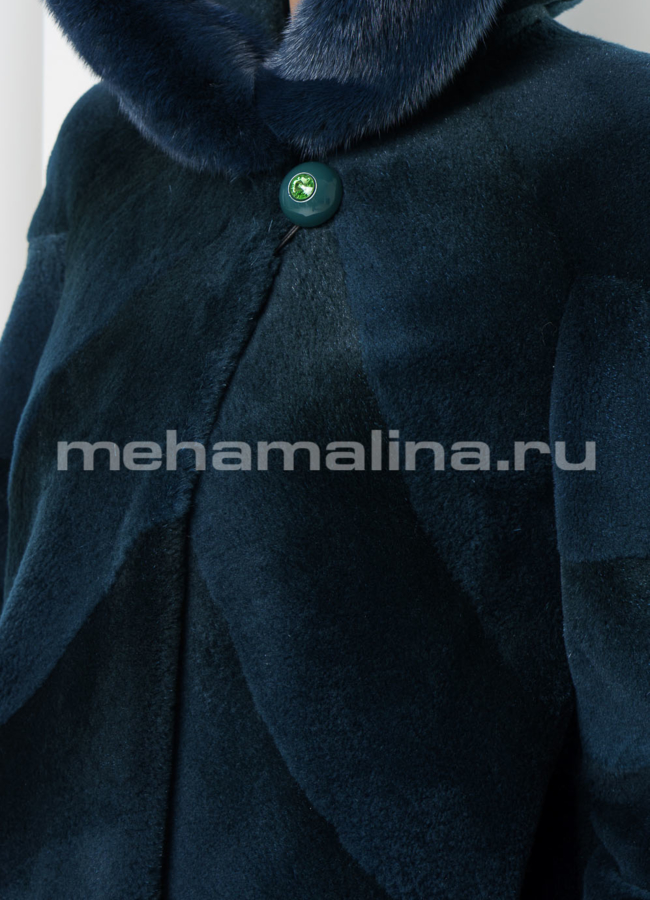 Шуба из стриженой нутрии модель № S-558 универмаг малина