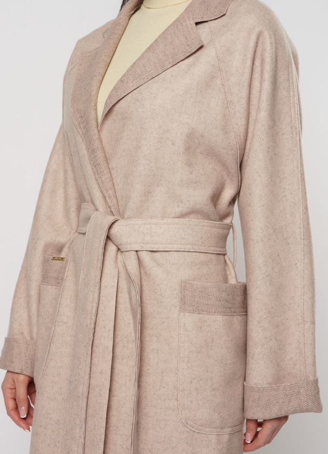 Пальто женское розового цвета модель № 10761 универмаг малина