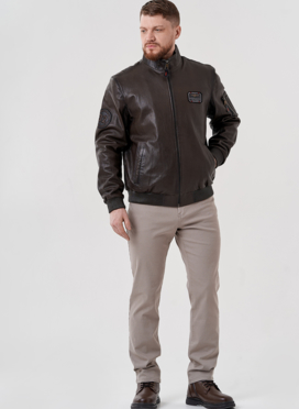 Мужская куртка из натуральной кожи 