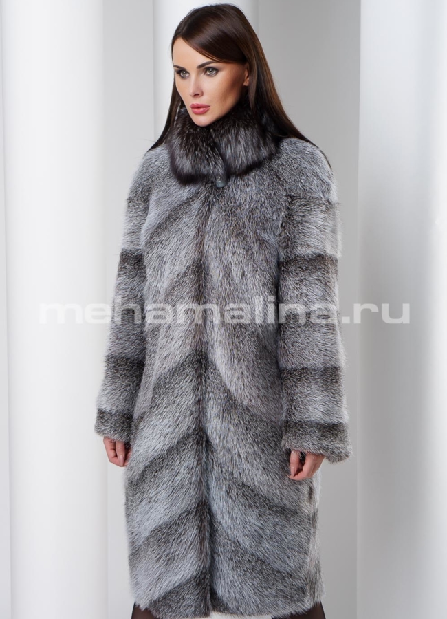 Шуба нутрия Астория модель № S-545 универмаг малина