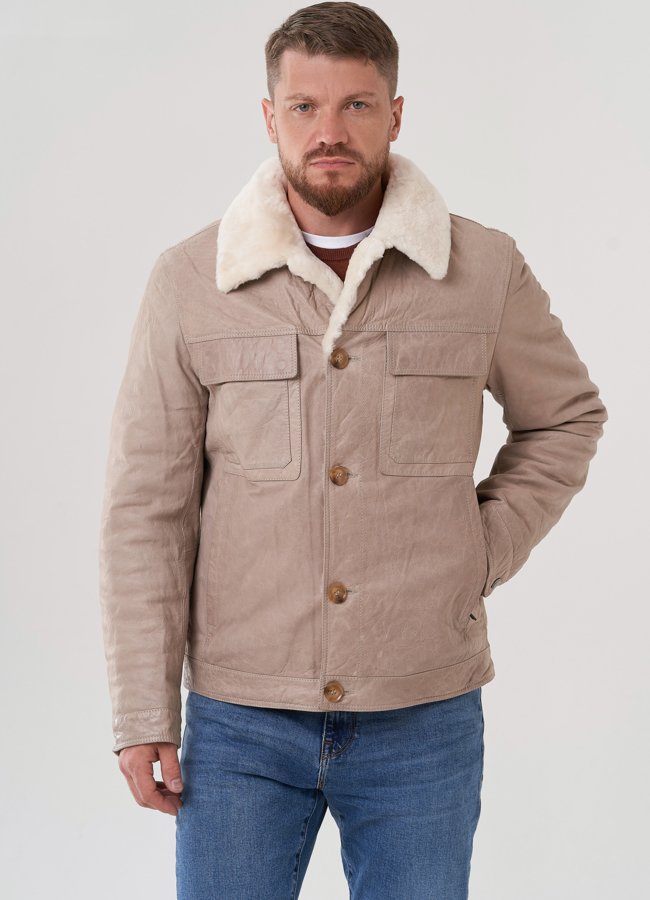 Куртка мужская из натуральной кожи модель № 82300 универмаг малина