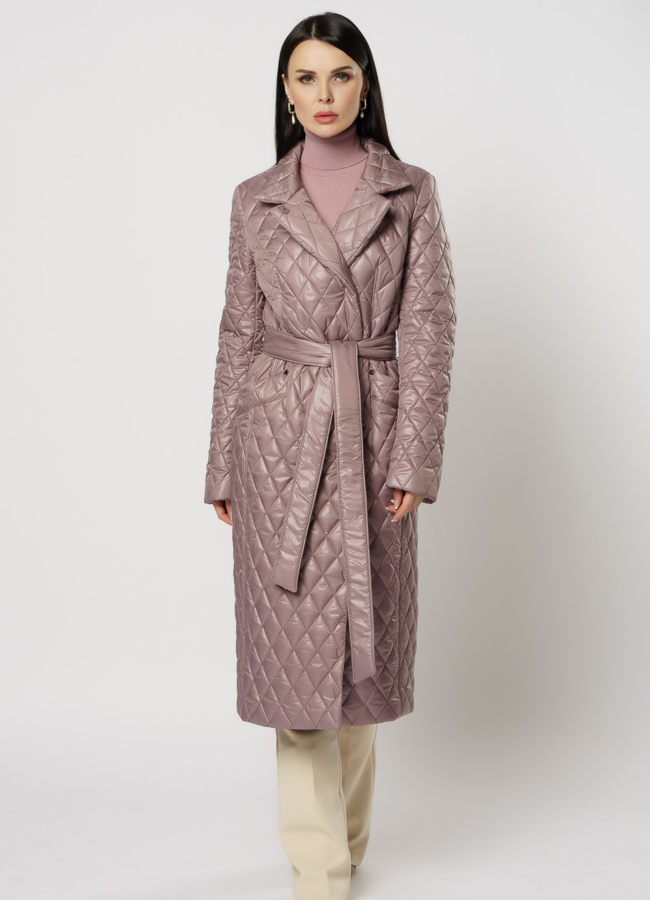 фото Пальто женское из текстиля на утеплителе модель № 2692