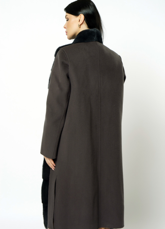 фото Пальто-жилет серого цвета модель № 2300/1