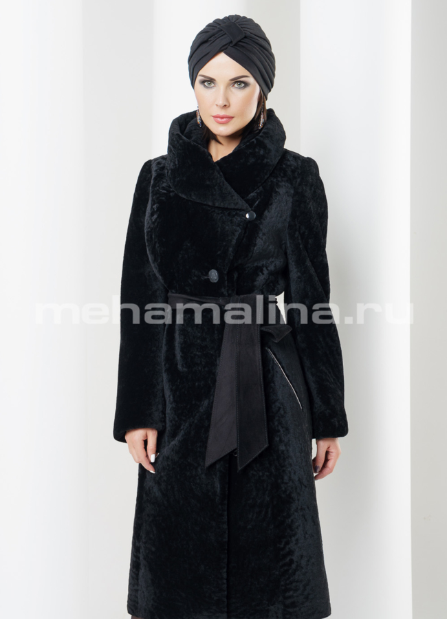 фото Шуба с воротником, мутон модель № S-429