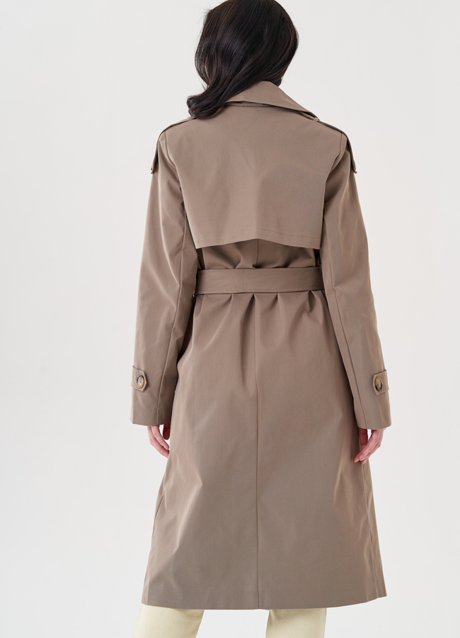 Плащ женский с английским воротником   модель № 24470 универмаг малина