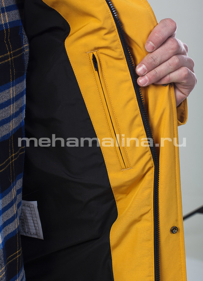 Пуховик мужской на биопухе модель № КМ-41 универмаг малина